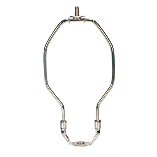 Satco 90-2375 Light Duty Harp Polished Nickel Finish 5-1/2" Height 1/8 IP Saddle 1/4-27 Thread 125 Carton