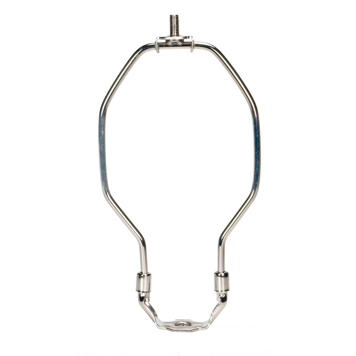 Satco 90-2377 Light Duty Harp Polished Nickel Finish 6" Height 1/8 IP Saddle 1/4-27 Thread 125 Carton