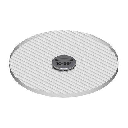 Soraa AC-E-GE-1036-00-S1 SNAP 4 inch linear beam spreader 10 x 36 degree lens ribbed surface close-up