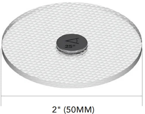 Soraa SNAP 2 inch aimable lens with diameter measurement
