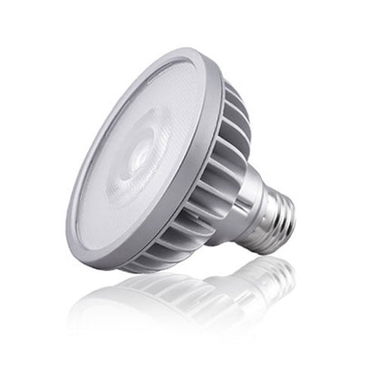 Angled product photo of Soraa SP30S-14-09D-827-H1 BRILLIANT PAR30 Short Neck E26 120V LED lamp, 13.7W, 9 degree, 2700K