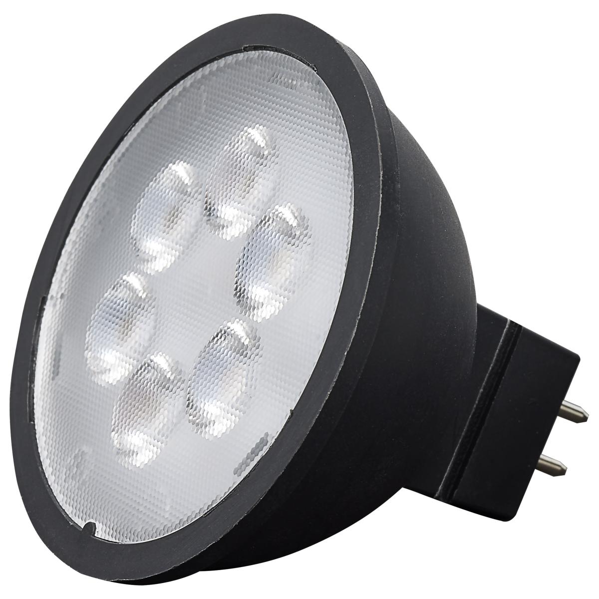 Satco S11397 4.5 Watt MR16 LED Black Finish 5000K GU5.3 Base 360 Lumens 12 Volt