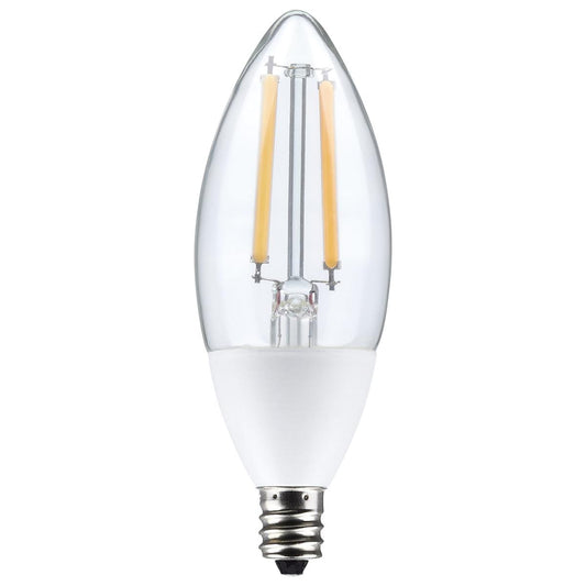 Satco S11478 5 Watt B11 Dusk to Dawn LED 5000K Candelabra Base 120 Volt 90 CRI With Photocell