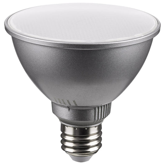 Satco S11584 11 Watt PAR30SN LED Medium Base Silver Finish CCT Selectable 120 Volt 60 Degree Beam Angle