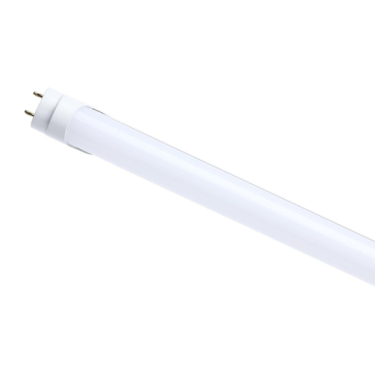 Satco S11725 18T8/LED/48-840/AL/PC/DM 18 Watt 48 Inch T8 LED Medium Bi Pin Base 4000K Ballast Type A/B Single or Double Ended 120-277V