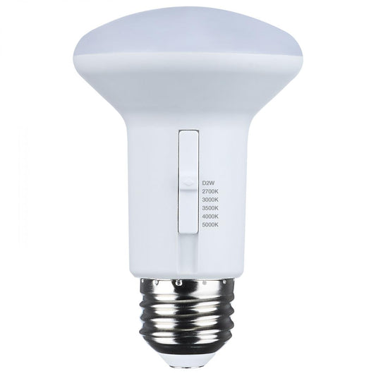 Satco S11782 5.8 Watt R20 LED 27K/30K/35K/40K/50K CCT Selectable Dim to Warm White Finish 120 Volt