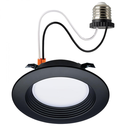Satco S11837R1 9 Watt LED Downlight Retrofit 5-6 Inch CCT Selectable 120 Volts Bronze Finish