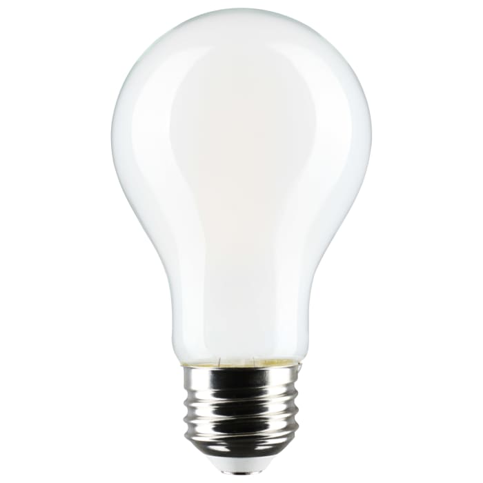 Satco S12151 8A19L/930WD/E26/GFYS 8 Watt LED A19 3000K-2000K Warm Dimming Medium Base Frost Finish