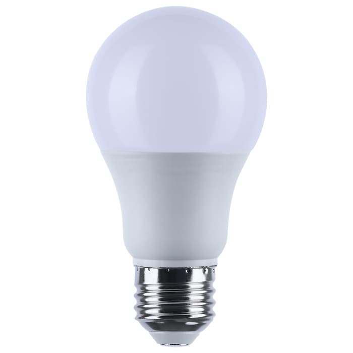 Satco S12170 9.1A19L/927/E26/PWHF/12-34V/ND 9.1 Watt A19 LED 2700K CCT Medium Base White Finish 12V-24VAC 12V-34VDC