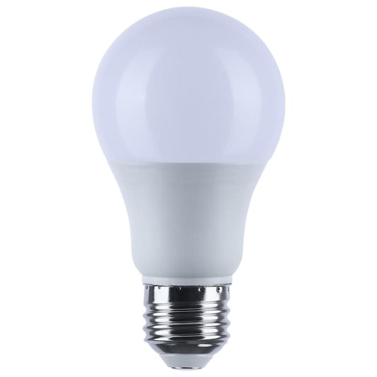 Satco S12171 9.1A19L/950/E26/PWHF/12-34V/ND 9.1 Watt A19 LED 5000K CCT Medium Base White Finish 12V-24VAC 12V-34VDC