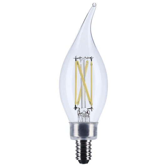 Satco S12509 5.5CA10/LED/950/CL/120V/E12 5.5W CA10 E12 5000K LED