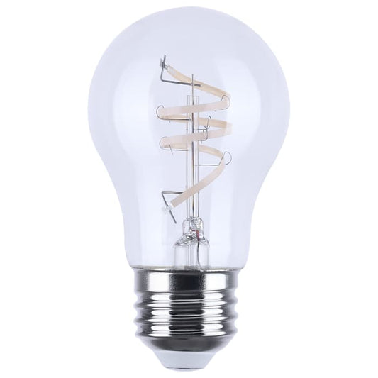 Satco S12559 4A15/CL/LED-GF/COIL/930/E26 4 Watt A15 LED Reminiscent Flex Gray Coil Filament E26 3000K 120 Volt