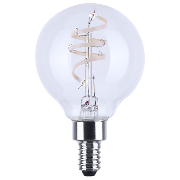 Satco S12561 4G16.5/CL/LED-GF/COIL/930/E12 4 Watt G16.5 LED Reminiscent Flex Gray Coil Filament E12 3000K 120 Volt