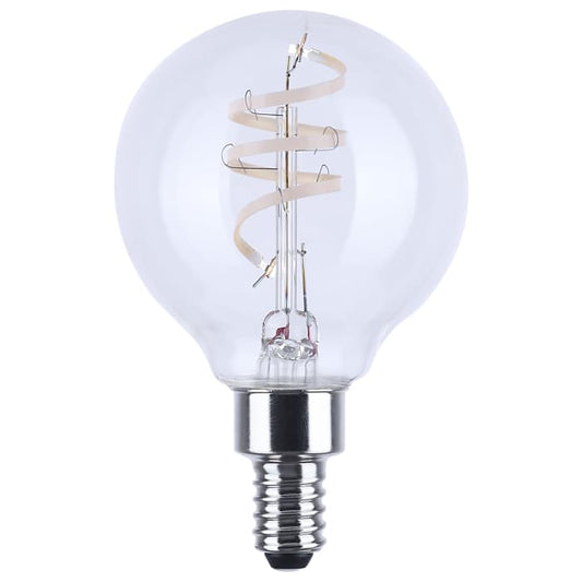 Satco S12561 4G16.5/CL/LED-GF/COIL/930/E12 4 Watt G16.5 LED Reminiscent Flex Gray Coil Filament E12 3000K 120 Volt
