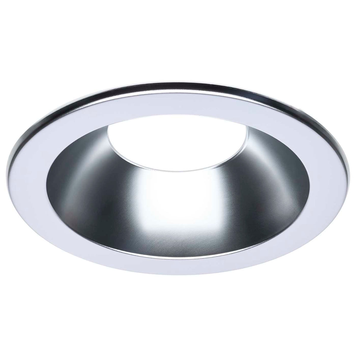 Satco S13526 Performer Series Commercial LED Downlight Trim  6 Inch Round  Matte Clear Finish  Compatible with Performer Series S13511