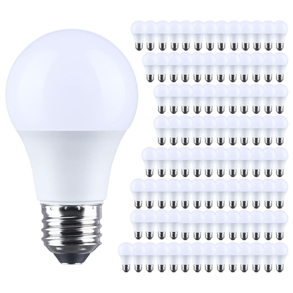 Satco S14311 8.5 Watt LED A19  2700K CCT  Medium Base  Plastic  120 Volt  100-Pack