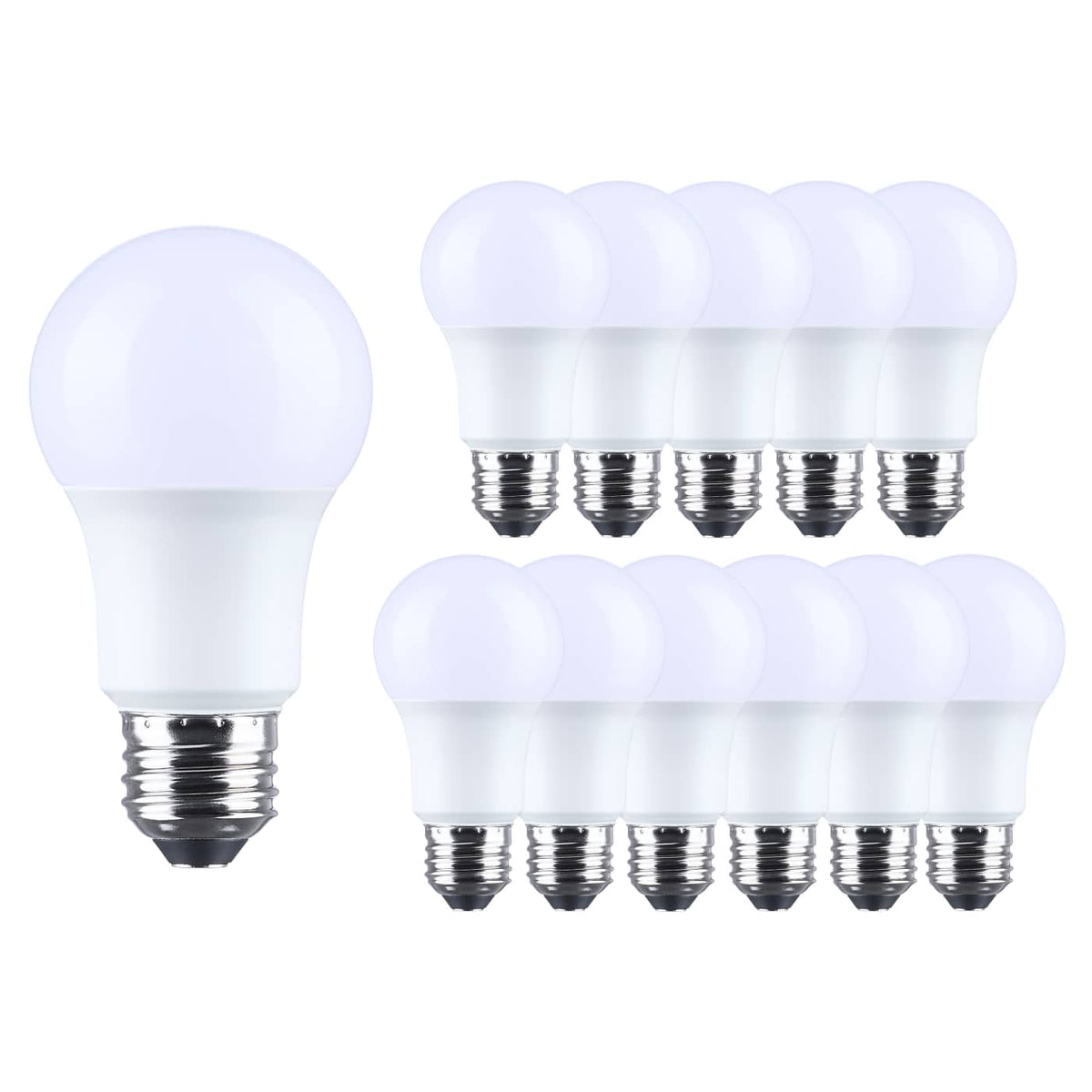 Satco S14357 9.8 Watt LED A19  3000K CCT  Medium Base  Plastic  120 Volt  12-Pack