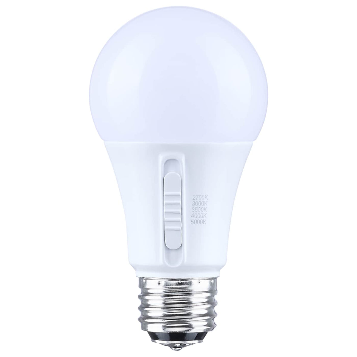 Satco S14410 15 Watt LED A19  27K/3K/35K/4K/5K CCT  Medium Base  Plastic  12-24 Volt AC  12-34 Volt DC  1-Pack