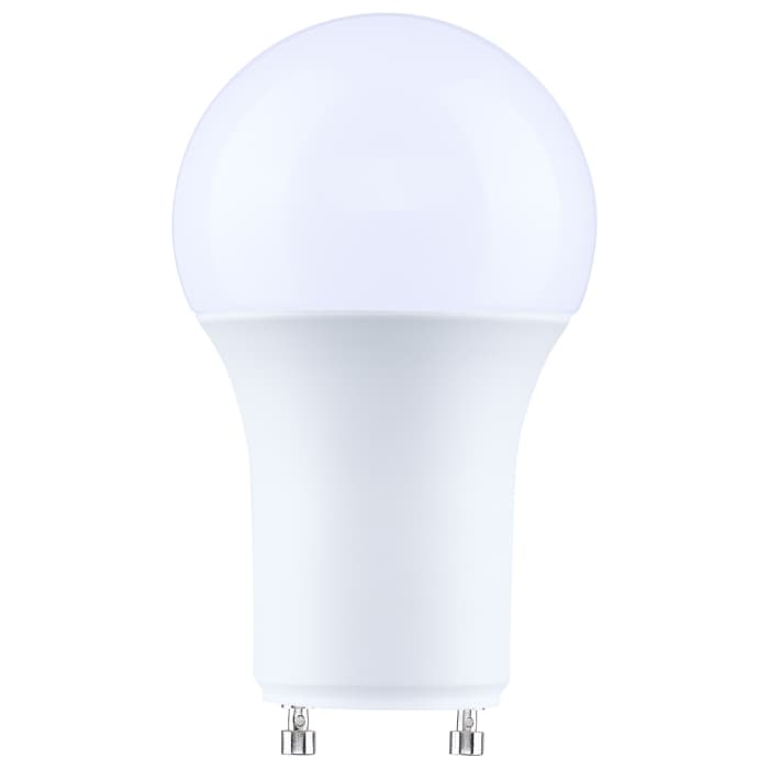 Satco S15218 9.5 Watt A19 LED  5000K CCT  90 CRI  Bi Pin GU24 Base  Plastic  Dimmable  120 Volt