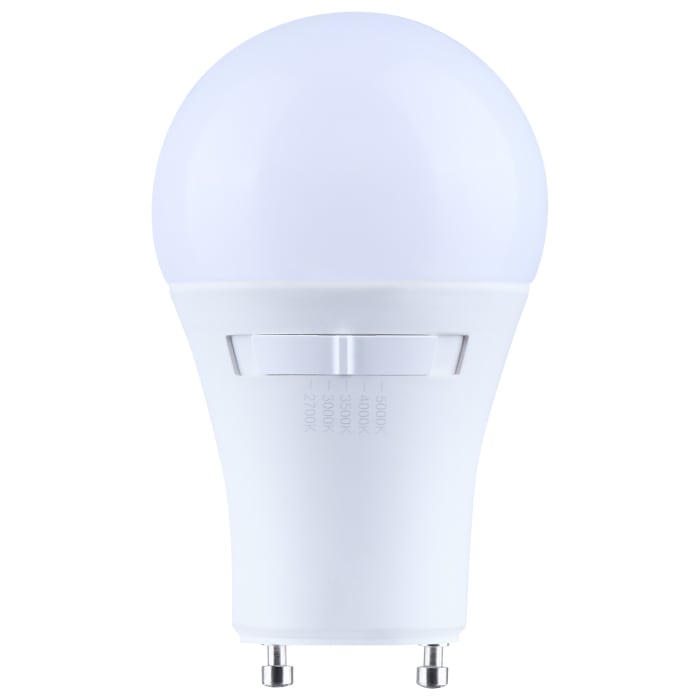 Satco S15223 9.5 Watt A19 LED  27K/30K/35K/40K/50K  90 CRI  Bi Pin GU24 Base  Dimmable  120 Volt
