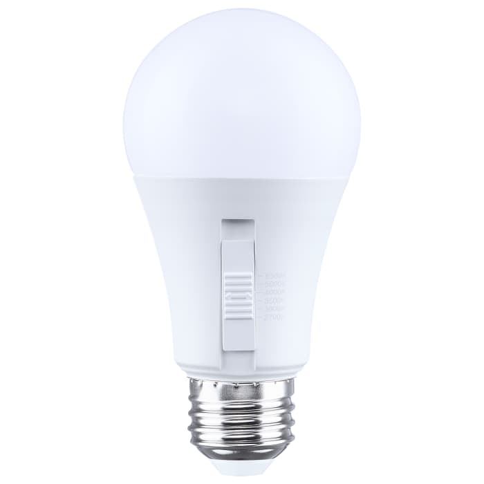 Satco S15226 15/11/8/5 Watt A19 LED  27K/30K/35K/40K/50K/65K 80 CRI Medium Base Dimmable  120 Volt