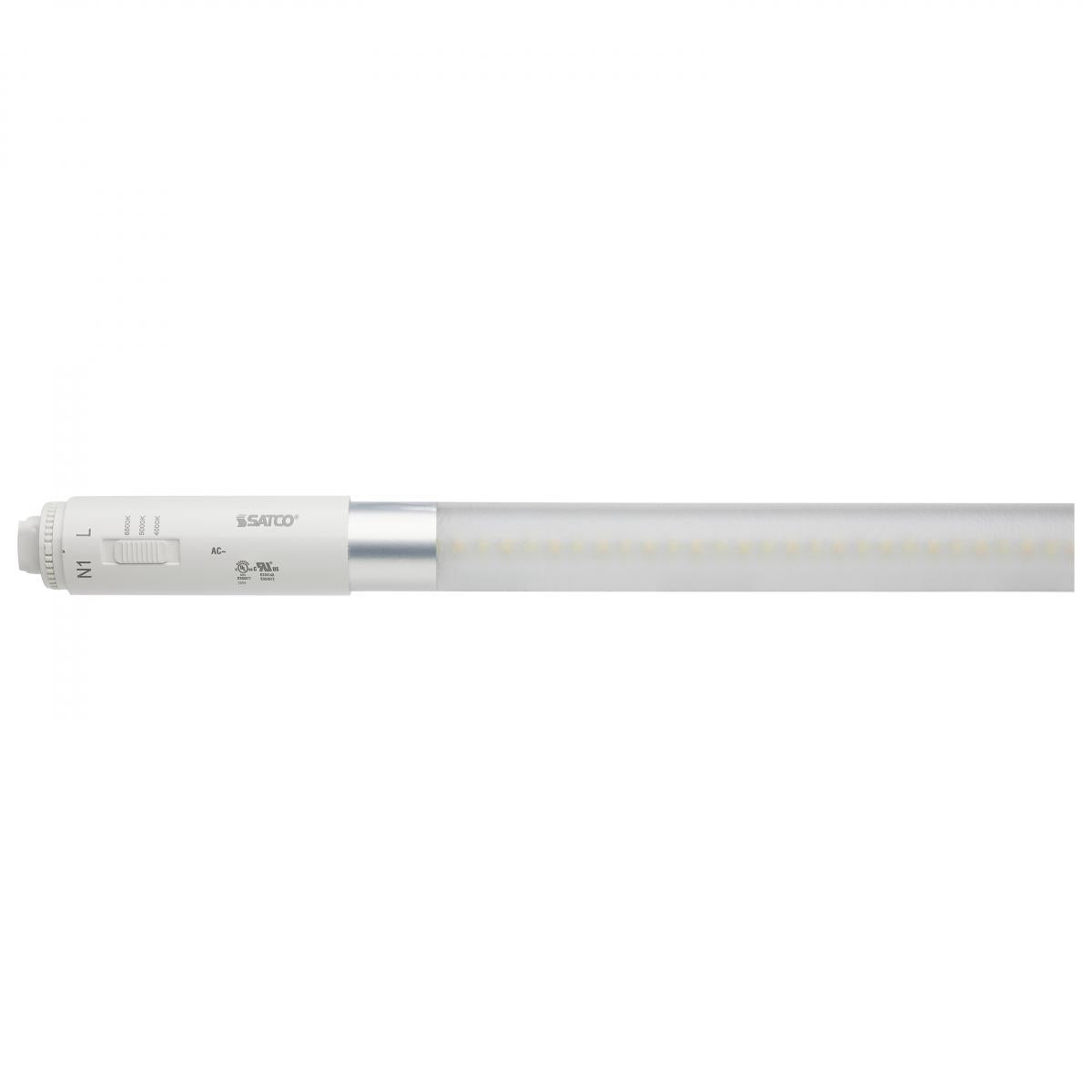 Satco S16441 42 Watt T8 LED CCT Selectable 120-277 Volt Single or Double Ended Type B Ballast Bypass - 10 PER CASE ONLY