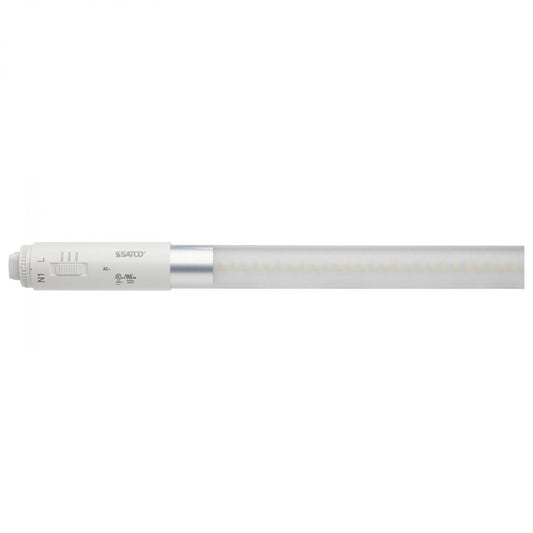 Satco S16435 18 Watt T8 LED CCT Selectable 120-277 Volt Single or Double Ended Type B Ballast Bypass