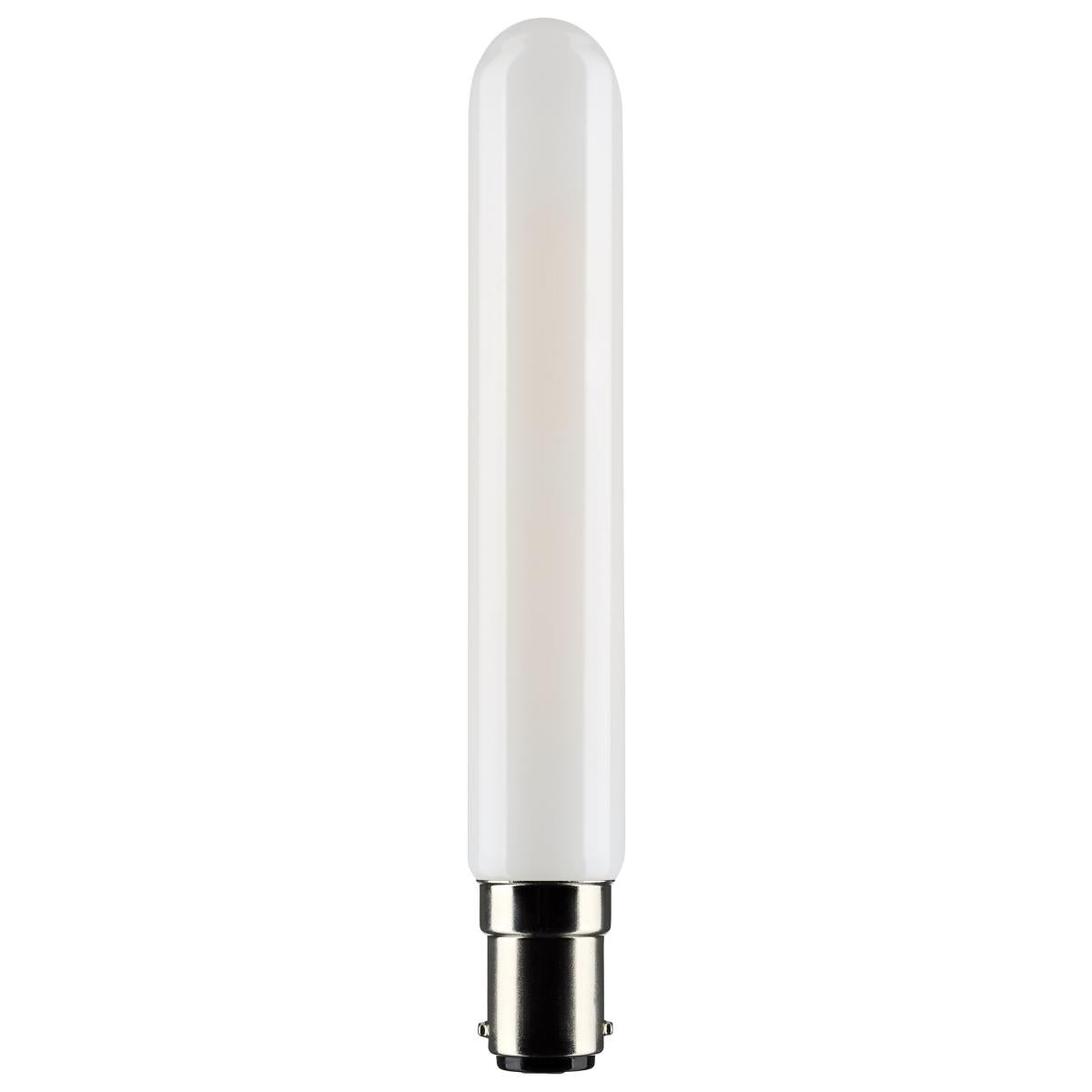 Satco S21377 4 Watt T6.5 LED Frosted Double Contact Bayonet Base 4000K 360 Lumens 120 Volt