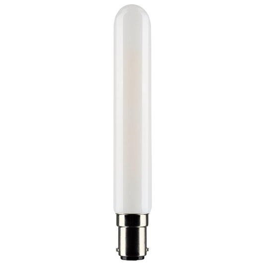 Satco S21377 4 Watt T6.5 LED Frosted Double Contact Bayonet Base 4000K 360 Lumens 120 Volt