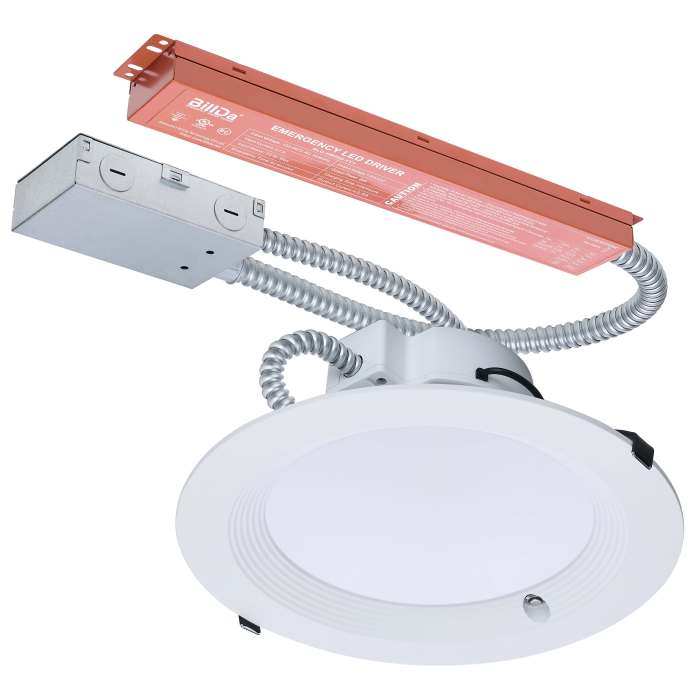 Satco S21607 38W/CDL/10/120-277/FS/RND/DD/E 38W Field Selectable LED 10-Inch Downlight Dual Dimming Integrated Emergency Driver Round 120-277 Volt