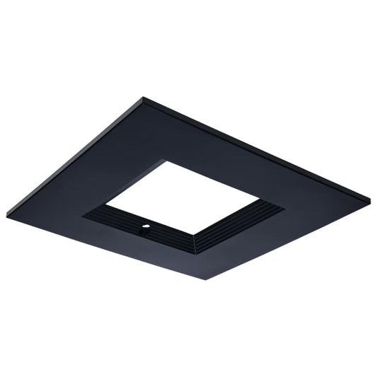 Satco S21689 CDL 6IN SQ INT-EM TRIM BLACK 6-Inch Square Trim for LED Downlight with Integrated EM Driver Black Finish