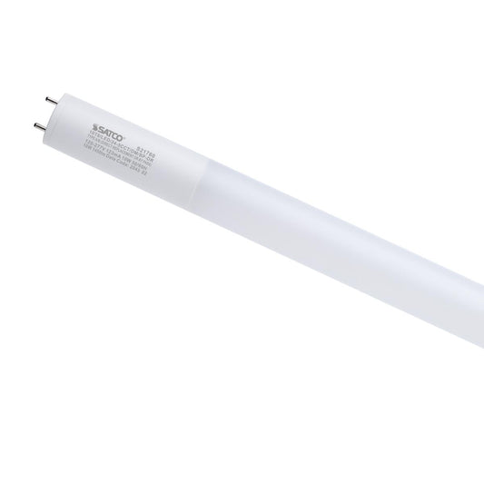 Satco S21763 15 Watt T8 LED 48-Inch 30K/35K/40K/50K/65K CCT Selectable G13 Base Ballast Type A/B Frost Finish 120-277 Ranged Voltage