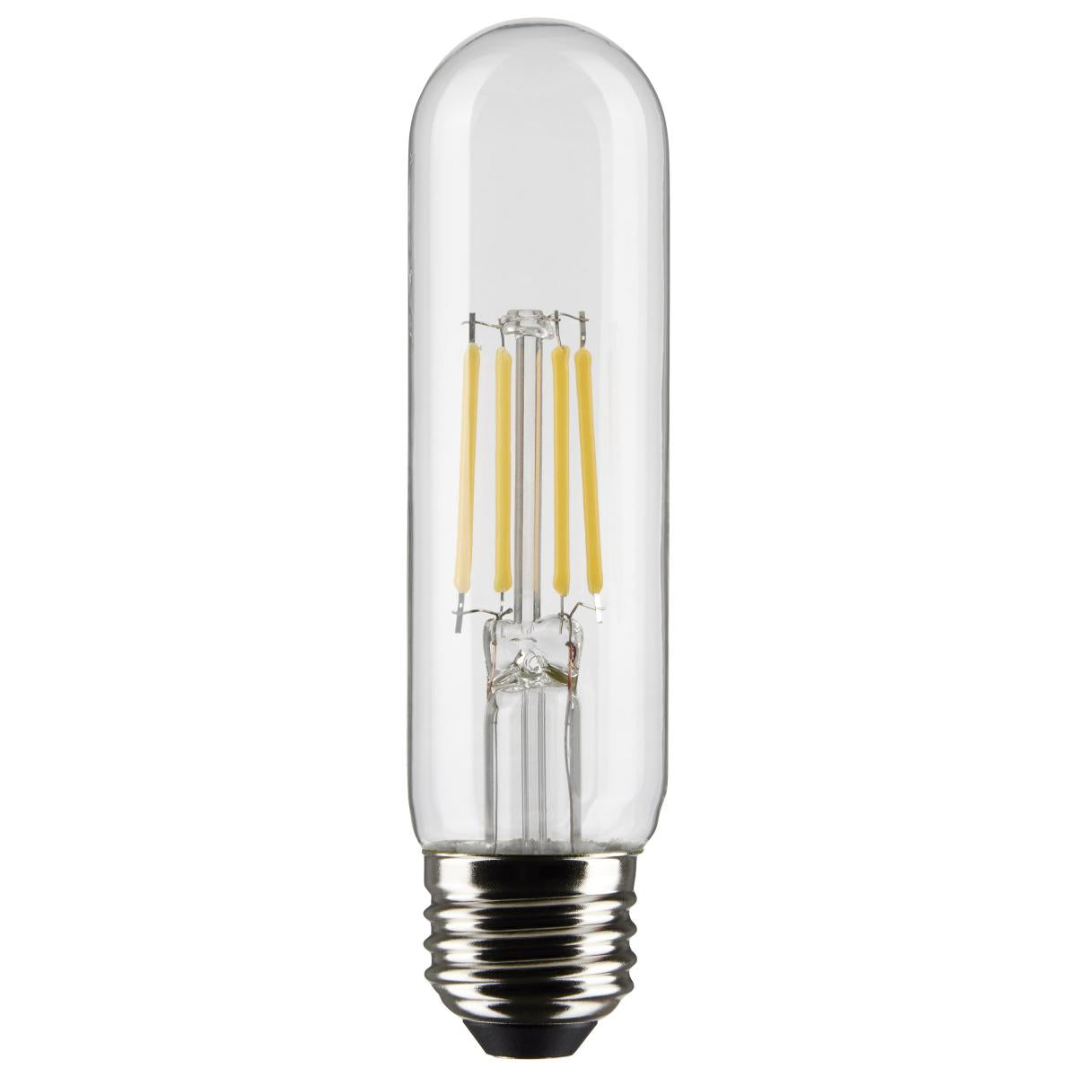 Satco S21862 5.5 Watt T10 LED Clear Medium Base 2700K 450 Lumens 120 Volt 2-Pack