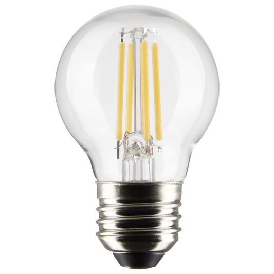 Satco S21877 4 Watt G16.5 LED Clear Medium Base 5000K 120 Volt 2-Pack