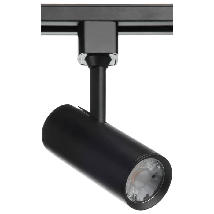 Satco TH602 10 Watt  LED Commercial Track Head  Black  Cylinder  24 Degree Beam Angle  H-Style