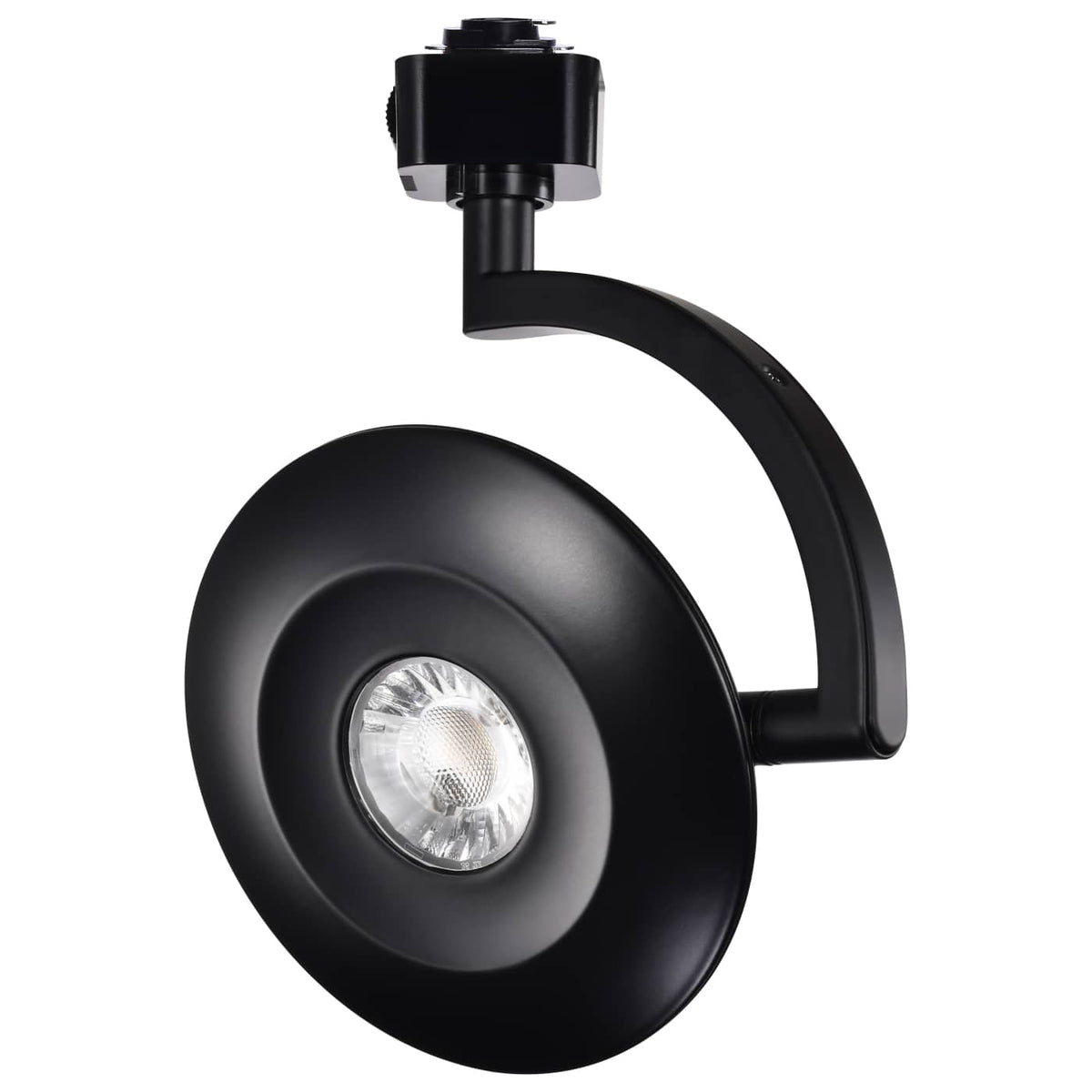 Satco TH674 Orb  12 Watt LED H-Style Track Head  3000K/4000K/5000K CCT Selectable  36 Degree Beam Angle  Black Finish  120 Volt  H-Style