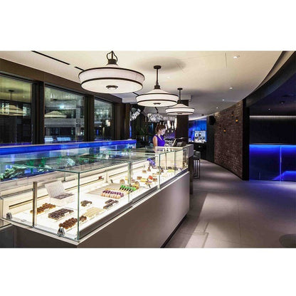 Jewelry display case lit with Soraa BRILLIANT PAR20 10 degree 3000K LED lamps
