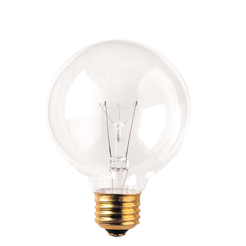 Bulbrite 331025 25G25CL3 25W G25 GLOBE CLEAR E26 130V