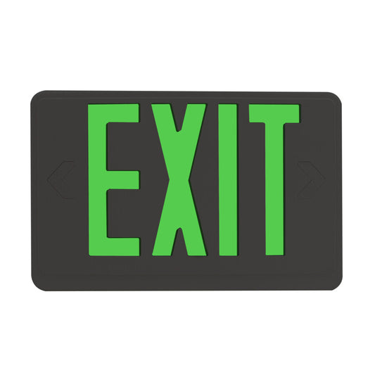 Eiko 11036 EXIT-G-BK Exit Sign Green Black Housing