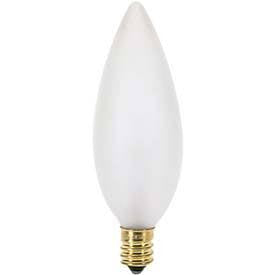 Satco S3291 15W 120V B9.5 Frosted E12 Candelabra Base
