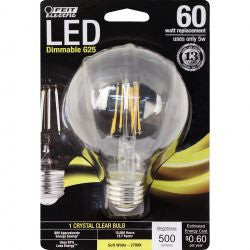 FEIT BPG2560/827/LED 500 Lumen 2700K Dimmable LED G25