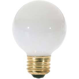 Satco S3828 40G18.5/E26/WH 40W 120V Globe G18.5 Gloss White E26 Base