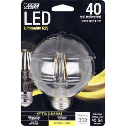 FEIT BPG2540/827/LED 300 Lumen G25 2700K Dimmable LED UPDATED to 927 high lumen