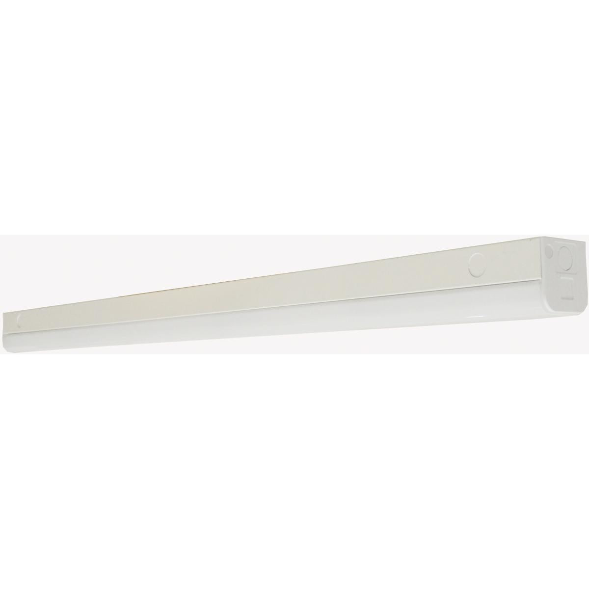 Satco 65-1123 LED 4 ft. Slim Strip Light 38W 5000K White Finish with Knockout