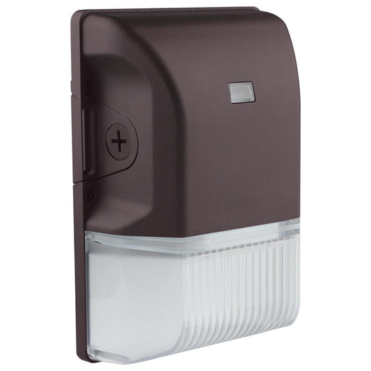 Satco 65-748 LED Small Wall Pack; 20W; CCT Selectable 3K/4K/5K; Bronze Finish; 100-277V