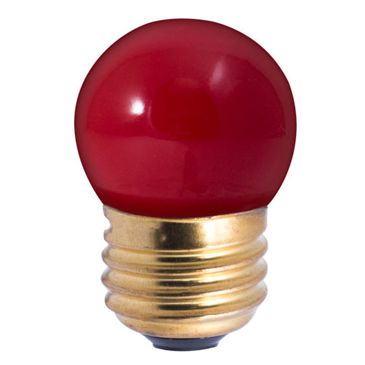 Bulbrite 702707 7.5S11R 7.5 Watt 130 Volt Ceramic Red S11