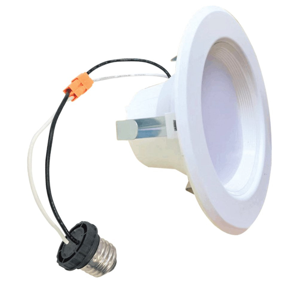 Bulbrite 773115 LED9REC/4/927/WHRD/D 9W LED 4" DOWNLIGHT RETROFIT 2700K WHITE ROUND DIMMABLE JA8 120V