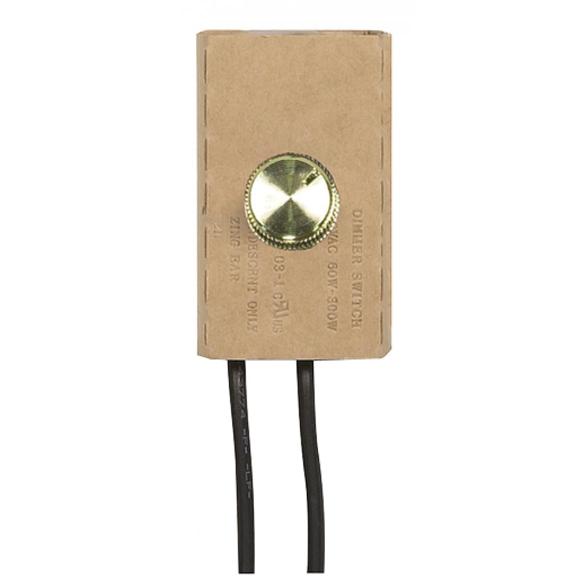 Satco 80-1293 Full Range Table Lamp Dimmer Switch Paper Housing 300W Dimmer
