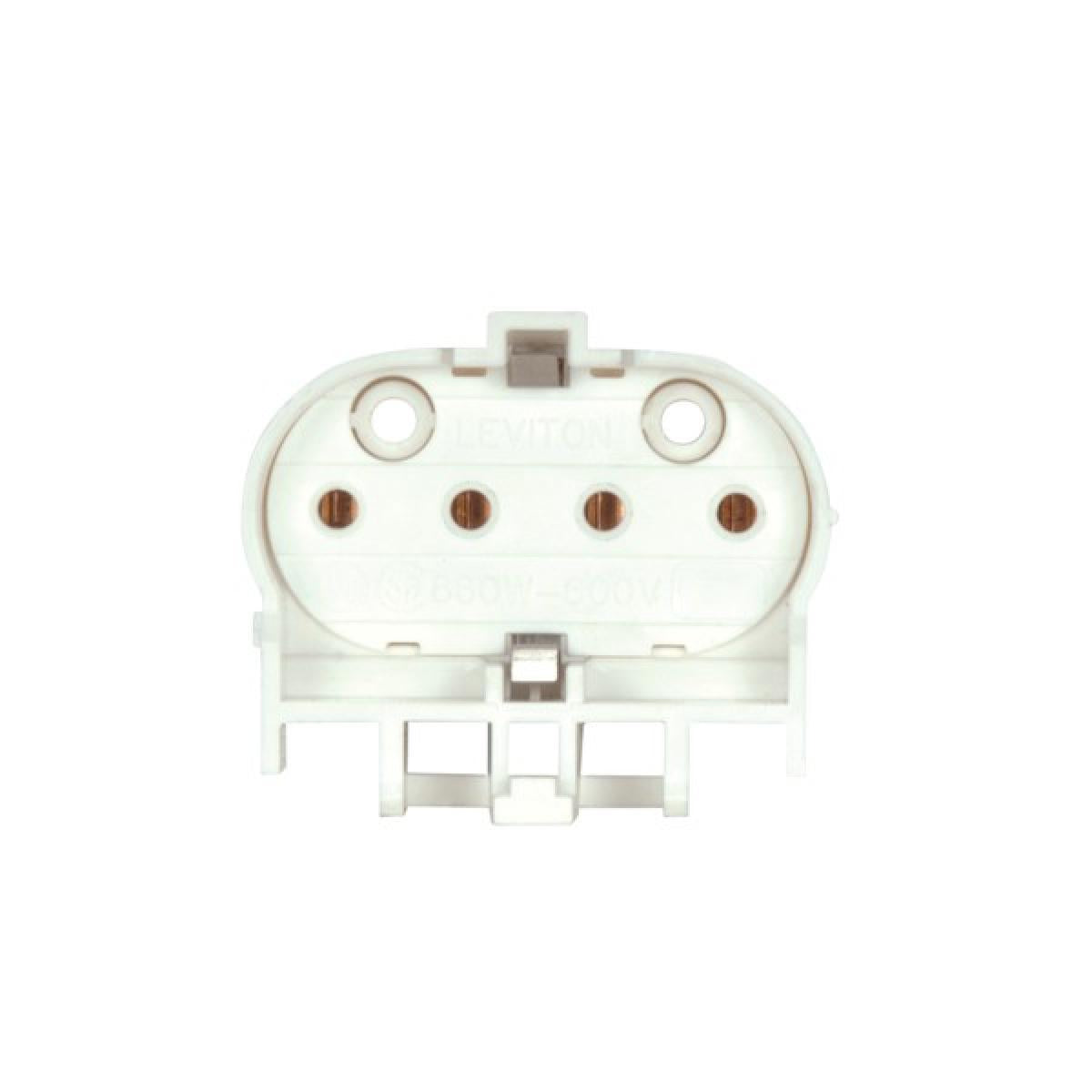 Satco 80-1601 Shunted Horizontal Snap-In Mounting for Electronic Ballasts Bottom Push-In Wiring 660W-600V 15/8"H x 17/8"W x 3/4"D