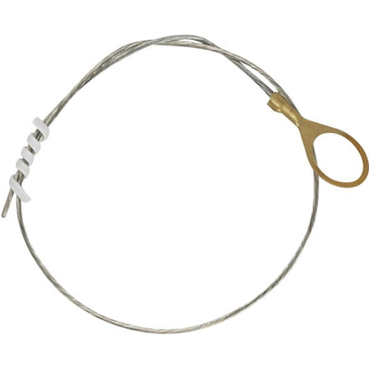 Satco 80-1967 1/4 IP Round Ground Lug With 1 Foot 18/1 Tinned Copper Ground Wire